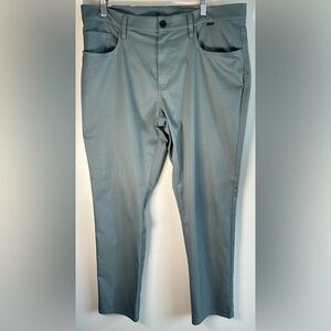 Travis Mathew Men 36X31 Light Green Stretch Lightweight Travel Casual Golf Pants